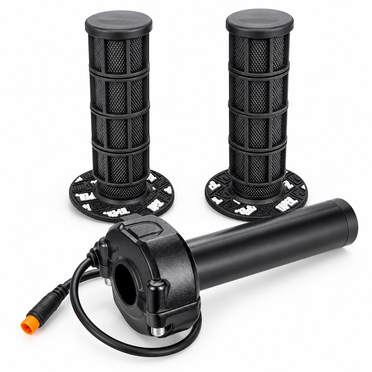 ProTaper Fatbike Gashendel 3-Pins – Full Twist inclusief Handgrepen Zwart voor V8, V20, C8, H9, GT2000, RS20, GT3000 & GT Cross